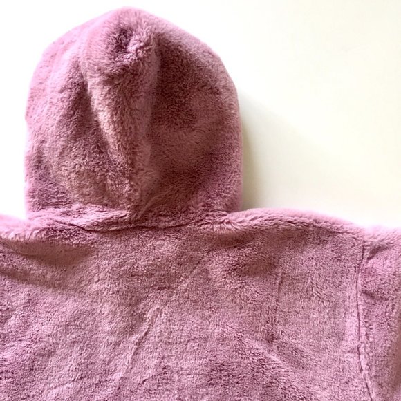 House of Fluff - Recycled Teddy Hoodie - Faux Fur Pullover - Lavender - Men's M - Picture 10 of 15